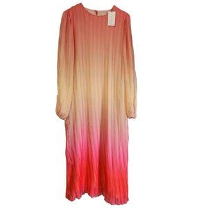 Something Navy Ombre Broomstick Mother Of The Bride Dress Sz S NWT